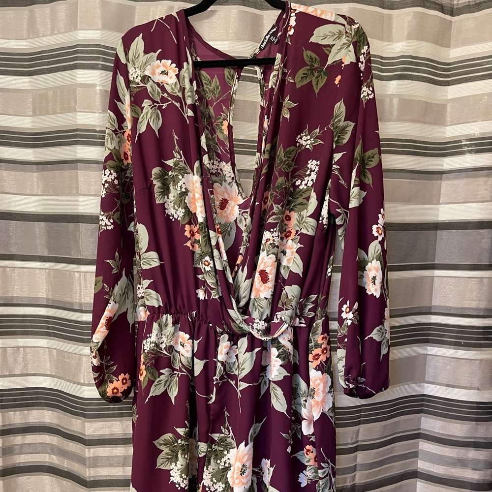 Purple Charlotte Russe short length romper 2x